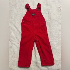 OshKosh B'gosh Red Corduroy Overalls for Kids